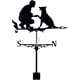 thumbnail image 1 of Veleta De Metal Con Soporte Para Techo Perro Y Hombre, 1 of 5