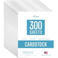 Alitte - Cartulina Paper Lite, Paquete De 300 Unidades, Color Blanco, 8.5 X 11 Kg