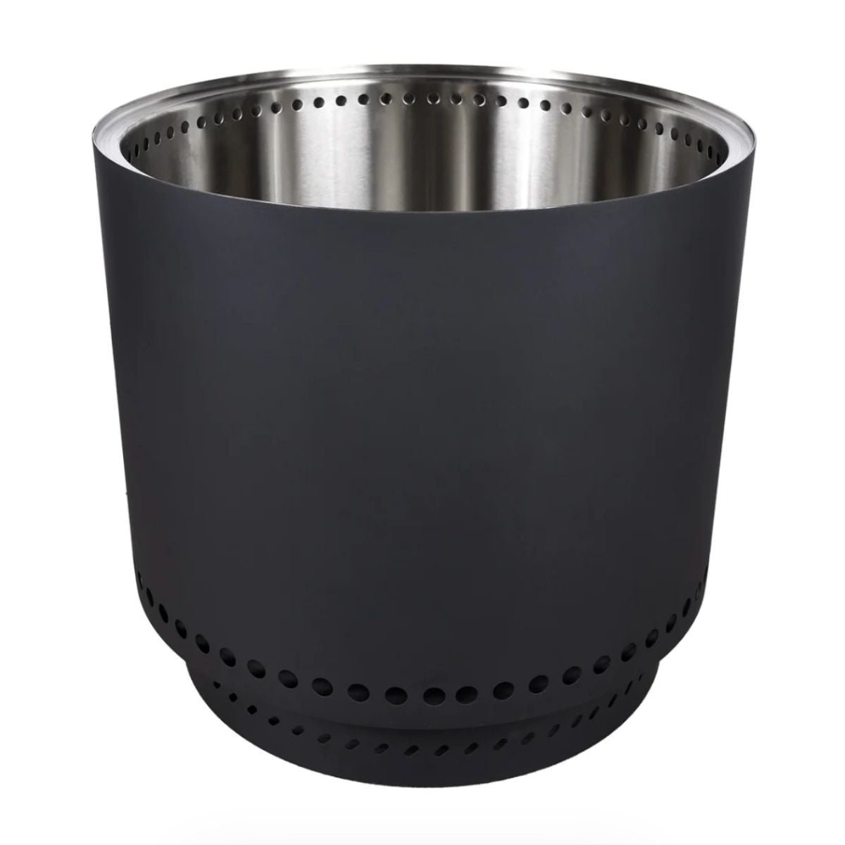 Verken - Brasero Sin Humo Brann Acero Inoxidable 304 L + Acc / 50 Cm - Negro