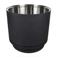 Verken - Brasero Sin Humo Brann Acero Inoxidable 304 L + Acc / 50 Cm - Negro