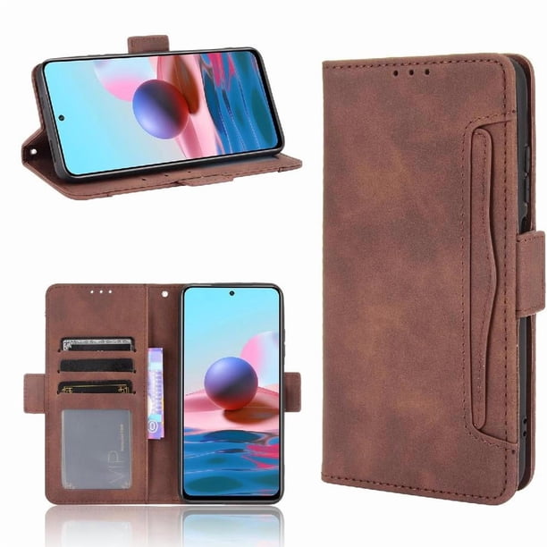 Funda Cartera Magnética para Xiaomi Redmi Note 10S- Tarjetero Desmontable, Cuero PU, Soporte