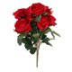 thumbnail image 3 of Ramo De Flores De Rosa Francés Artificial Boda Decoración Floral Para El Hogar Rojo, 3 of 5