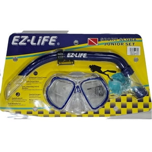 Ez-Life - Mascara Y Snorkel Buceo Juvenil Set Azul