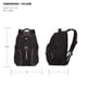 thumbnail image 5 of Mochila para portátil SwissGear 3258 negra para portátil de 17 pulgadas, 5 of 6