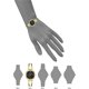 thumbnail image 3 of Reloj Mujer Anne Klein Diamante Pulsera Negra Dorada, 3 of 3