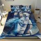 thumbnail image 4 of Bedding Quilt Cover Set Microfiber Soft Comfortable Duvet Cover Set for Boys Girls Children Adults Teens Bedding Set with 2 Pillowcases 3D Printed with Football Star Duvet Cover -02, 4 of 5