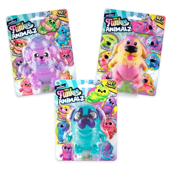 Juguete Antiestrés The Orb Factory Cachorros 3 Pack