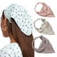 thumbnail image 1 of Pañuelo elástico floral para el cabello - 3 piezas, pañuelos florales con pinzas para el cabello, pañuelos para la cabeza para mujeres, 1 of 8