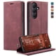 thumbnail image 3 of Funda FOXDOCK cartera de cuero retro para FOXDOCK Samsung S26/S26 Plus – Resistente a golpes, ranuras para tarjetas – Roja, 3 of 5