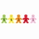 thumbnail image 1 of Tarjetas con números de calendario Hygloss Cheerful Rainbow People 3, 1 of 1