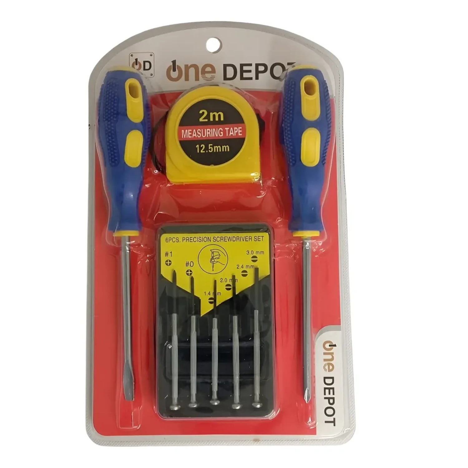 Genérico - Pack X 3 Set De Herramientas Manuales Destornillador Metro 8 Piezas