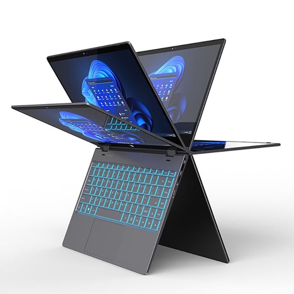 Notebook 2 en 1 Táctil 14.1” Full HD IPS, Intel N100, 16GB RAM, 512GB SSD, Convertible 360°, Ideal Oficina, Estudio y Productividad Avanzada