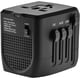 thumbnail image 1 of Adaptador y convertidor de voltaje de viaje combinado (reductor de 110 V a 220 V o 110 V, 880 W) para secador de pelo, plancha de vapor, portátil, MacBook, teléfono móvil, Europa, EE. UU., Reino Unido, 1 of 6