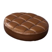 Bothyi - Asiento De Taburete De Bar Redondo De Piel Sintética De Repuesto Para Restaurante, Barbería, Spa, Dorado