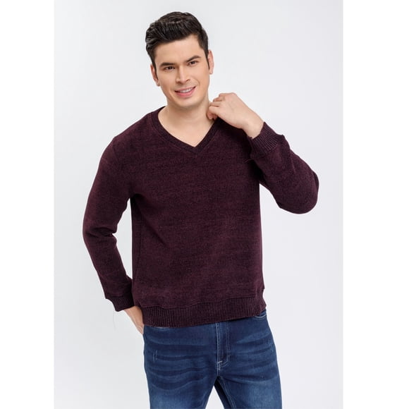 Sweater Frisado Hombre Cuello V Excelente Calidad Tela Chenille 01