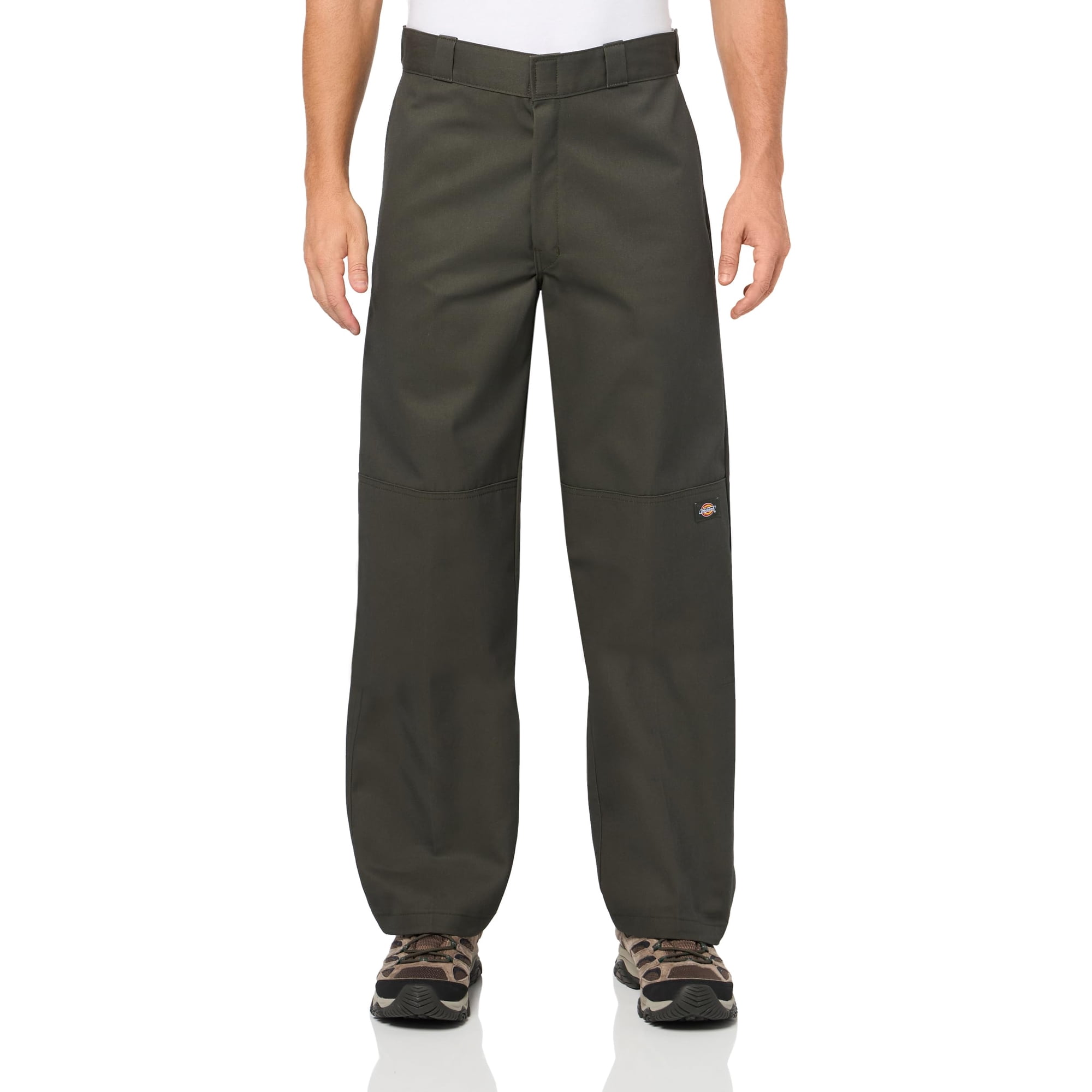 Pantalones De Trabajo Dickies, Holgados, Con Doble Rodilla, Color Verde Oliva, 36 X 34