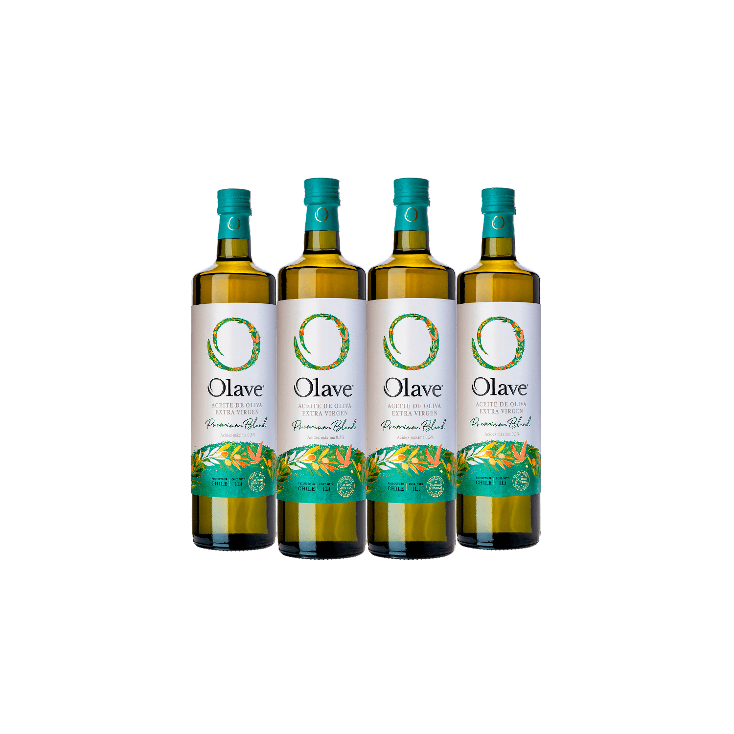 Aceite De Oliva Extra Virgen Olave Premium 4 X 1000 Ml