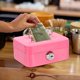 thumbnail image 5 of Caja de Efectivo Pequeña, Caja Fuerte Mini Caja de Ahorro de Dinero con Llaves para Efectivo Relojes Joyas Artículos Personales, Gris, 5 of 6