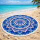 thumbnail image 2 of Toalla Redonda Mandala Morado, 2 of 2