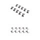 thumbnail image 3 of 20 PCS Micrófono Portátil Lazo Lazo Lavalier MIC Metal Clip Rack 8mm + 9mm, 3 of 5
