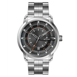 Westar - Reloj Profile Acero Inoxidable Esfera Negra Cuarzo 50229Stn803 Para Hombre