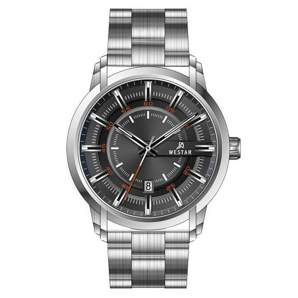 Reloj Profile Acero Inoxidable Esfera Negra Cuarzo 50229stn803 Para Hombre 