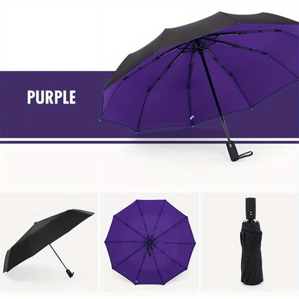 Simple Automatic Windproof Umbrella Double Layer Large Umbrella