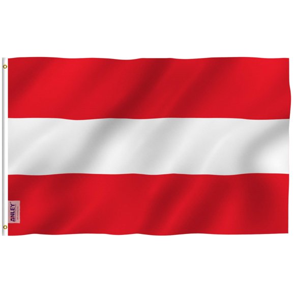 Bandera Anley Fly Breeze Austria, 90 x 150 cm, poliéster