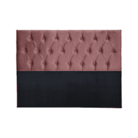 Importclick - Respaldo Super King Piso Capitone Premiun 200X140 Cm Palo Rosa Felpa