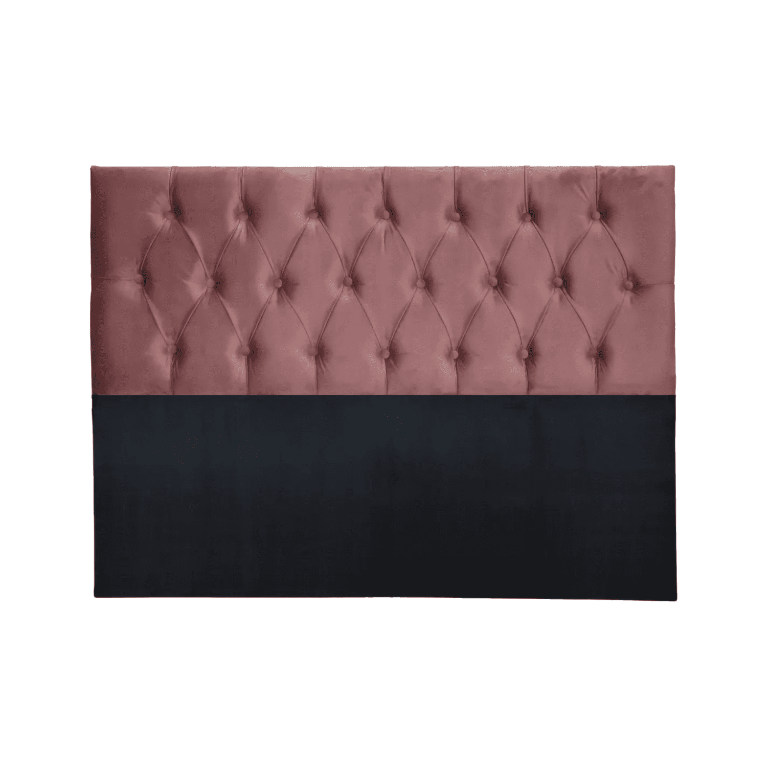 Importclick - Respaldo Super King Piso Capitone Premiun 200x140 Cm Palo Rosa Felpa