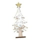 thumbnail image 1 of Decoración De Mesa De árbol De Navidad De Madera De 8,66 "H Para Ventana, Escritorio, Navidad, Color Blanco, 1 of 5