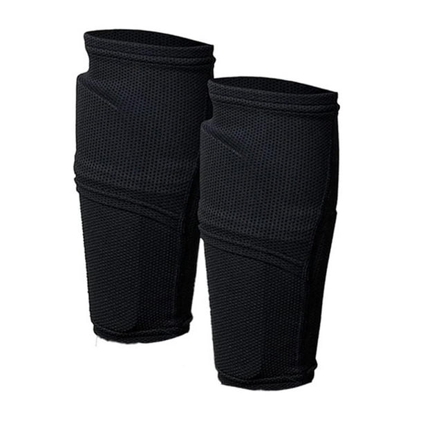 Calcetines espinilleras de fútbol, calcetines de fútbol cortados, calcetines atléticos de protección, espinilleras, mangas para correr, ciclismo, fútb M