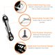 thumbnail image 2 of Organizador negro de 14 llaves EM Premium Products, 2 of 5