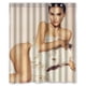 thumbnail image 1 of Cortina de ducha de cisne negro de Natalie Portman, juego de cortinas de baño con ganchos, tamaño 60 x 72 pulgadas, 1 of 3