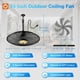 thumbnail image 2 of Ventilador de techo addlon de 61 cm IP65 con control remoto y app, 2 of 9
