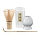 thumbnail image 3 of Matcha Ceremony Set Matcha Whisk Stand Matcha Whisk Para Amigos Regalos Crack Matt White, 3 of 5