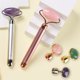 thumbnail image 2 of 2 in 1 Electric Vibrating Natural Rose Quartz Jade Roller Face Lifting Crystal Jade Stone Facial Roller Beauty Massage Tool, 2 of 3
