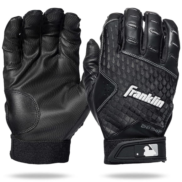 Guantes de bateo Franklin Sports 2nd Skinz Youth M negros