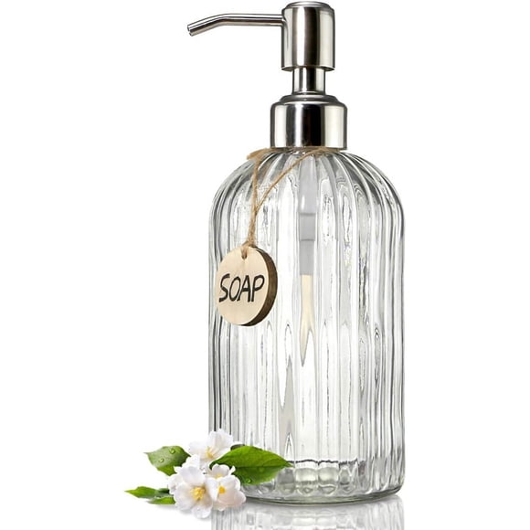 Dispenser de jabón de vidrio JASAI 18 oz (532 ml)