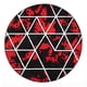 thumbnail image 1 of Alfombra Redonda 11x11 cm Polipropileno Rojo Antideslizante, 1 of 1