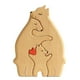 thumbnail image 5 of Familia De Osos Rompecabezas De Madera De Arte Escultura De Madera Para Regalo Para Navidad Familiar 3 Osos, 5 of 5