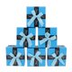 thumbnail image 1 of 6 unids caja de regalo de la caja de regalo de joyería de cartón de papel caja de almacenamiento de luz azul, 1 of 5