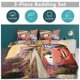 thumbnail image 3 of Cars Lightning McQueen Boys 3 Piece Bedding with 1 Flat Sheet And 2 Pillowcases Twin Bed Sheets, 3 of 5