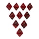 thumbnail image 1 of 10 Piezas De Dados De Poliedro De Varios Lados D8 Para Juego De Mesa D&D TRPG Negro + Rojo, 1 of 5