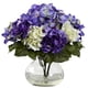 thumbnail image 1 of Hortensia mixta casi natural con flor artificial con jarrón, 1 of 5