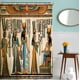 thumbnail image 3 of Cortina de ducha Goodbath con diseño de reina afro egipcia, 180 x 180 cm, 3 of 8