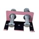thumbnail image 1 of Soporte Para Barra De Sentadillas, Accesorio Vertical Para Rack, Colgador Doble Para Barra, Color Rosa, 1 of 5