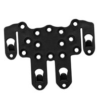 Magideal - Placa Adaptadora Molle Hebilla De Ajuste Rápido Accesorios Conjunto De Reemplazo Molle Velocidad Negro