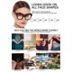 thumbnail image 4 of Gafas de lectura extragrandes MARE AZZURO 5.00 para mujer, 4 of 6