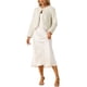 thumbnail image 2 of Chaqueta Bolero Formal de Mujer Recortada de Piel Sintética para Vestidos de Novia XL Beige, 2 of 6